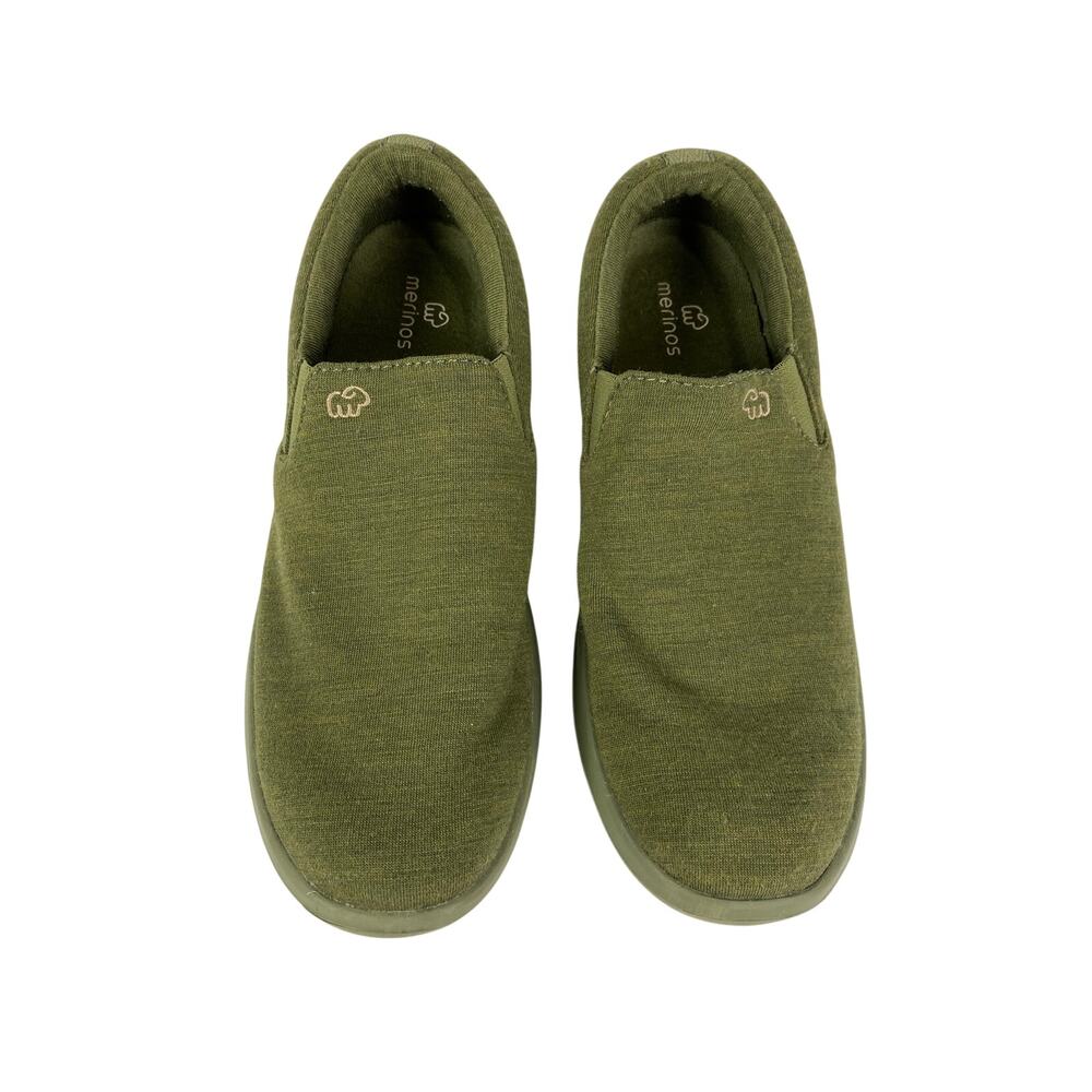 Merinos Slip On Olive Green Shoes Size 8 Women's